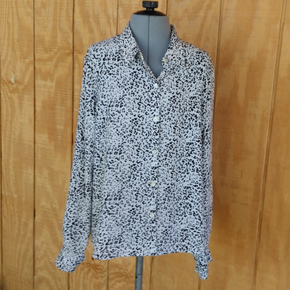 Long Sleeve Button Down Blouse